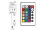 24 couleurs principales d'IR changeant le contrôleur mené RVB avec la batterie 3 de Li creusent des rigoles le CE/RoHS fournisseur