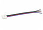 Bande flexible de contact du connecteur 2 de bande de la couleur simple LED pour câbler 4 bornes fournisseur